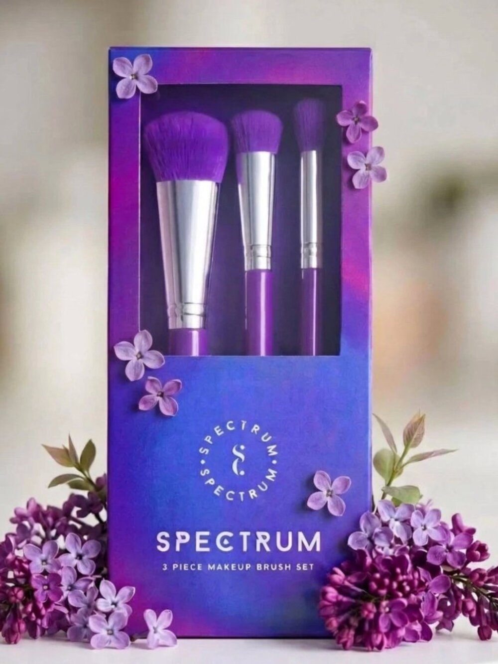 🔥3/$30 NIB SPECTRUM COLLECTION Soft Baddie 3 Piece Brush Set Retail $30.00